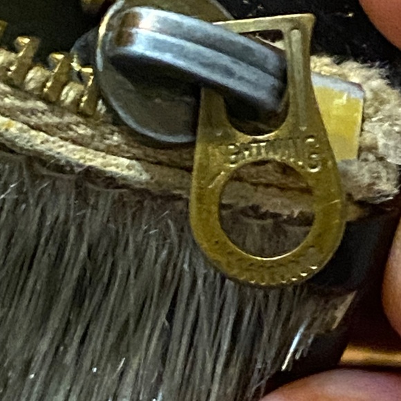 Vintage seal skin wallet. Handmade. Antique (?) - Picture 11 of 16